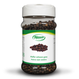 Pfeffer schwarz ganz